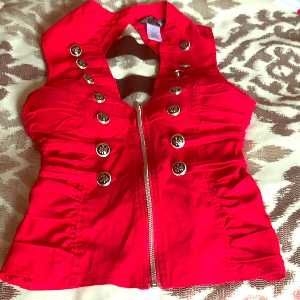 Red summer Top